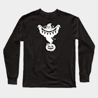 Halloween spooky season ghost Long Sleeve T-Shirt